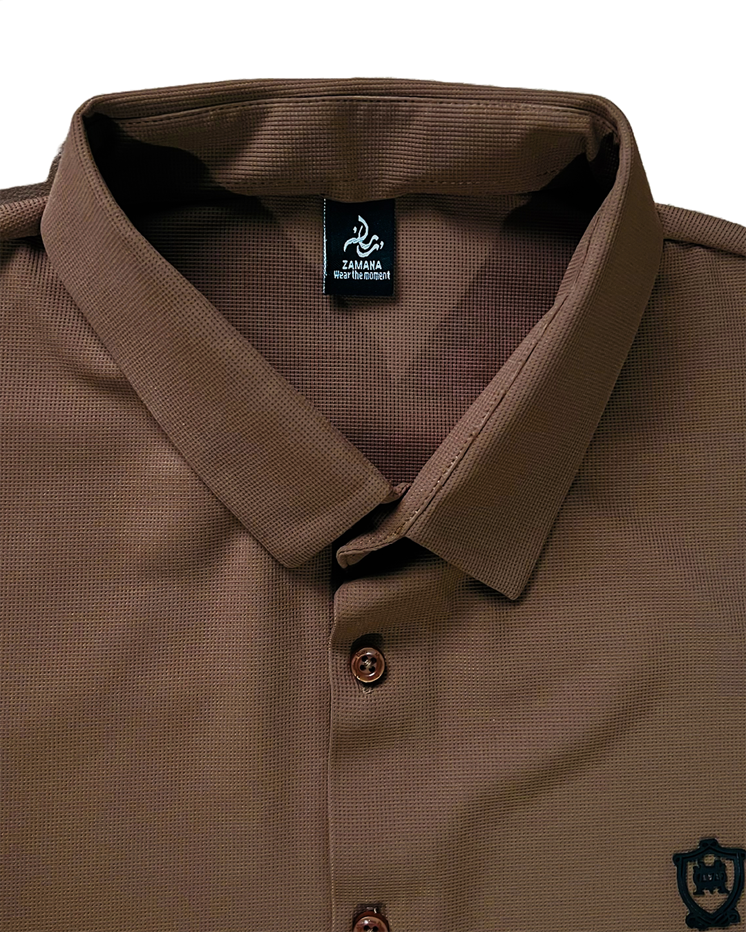 HERITAGE BROWN | SEMI FORMAL SHIRT | WAQT-E-DAUR